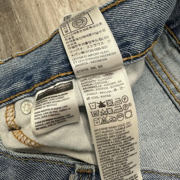 Levis 550 Red Tab Stonewash Blue Mens 35x30 Relaxed Fit Straight Leg Denim Jeans - Picture 5 of 13